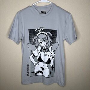 Gamer Supps Waifu T-Shirt Size Small Heaven & Hell Anime Video Games NWOT